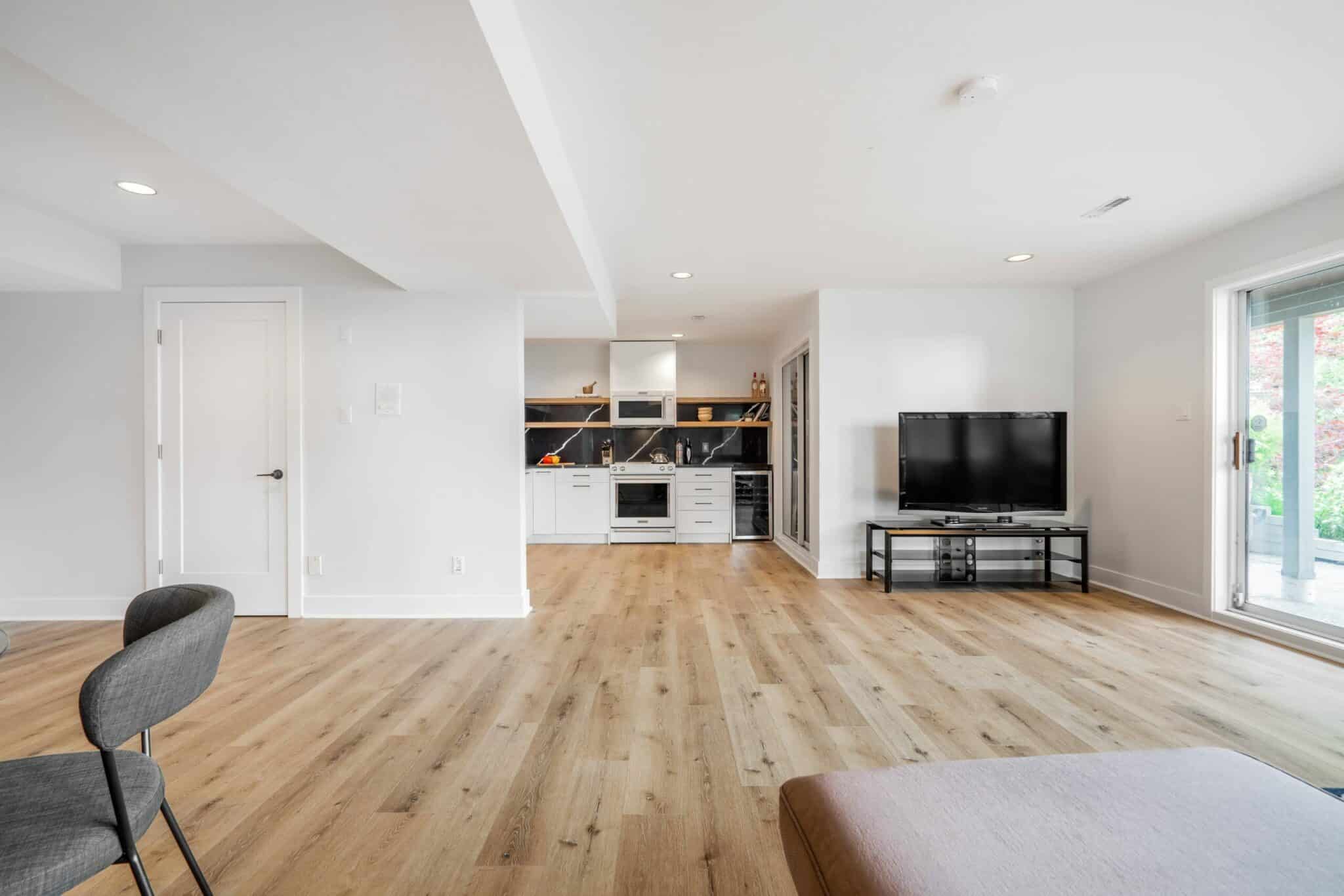 Rénovation à Montréal sous-sol luxueuse
