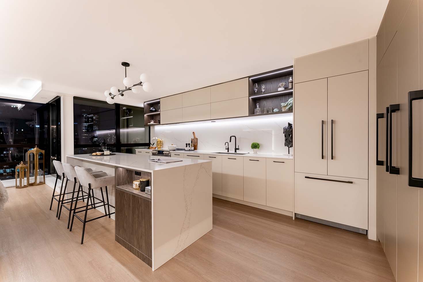 Rénovation à Montréal cuisine ouverte